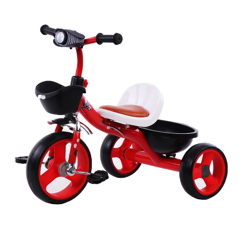 triciclo para niños con asiento de cuero BXW911
