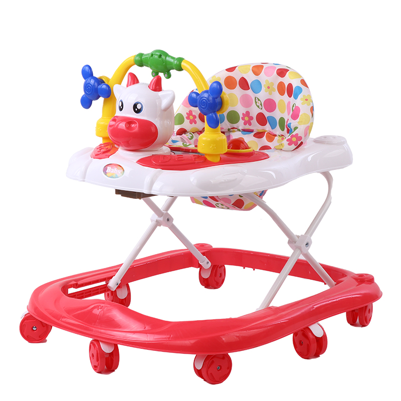 2021 wholesale price Foldable Baby Walker - Baby Walker with Cow toy BTM505 – Tera