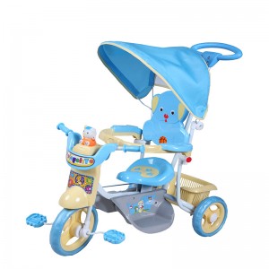 Triciclo para bebês com barra de empurrar SB3101DP