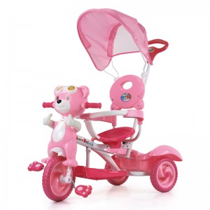 I-Pink Bear Kids Tricycle 855-2