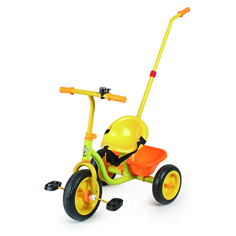 Triciclo infantil de bonito deseño con barra de empuxe JY-XM02