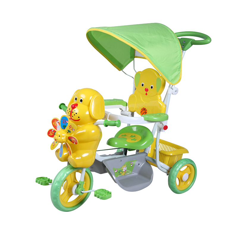 Kids Tricycle with Guardrail and Canopy SB3101BP