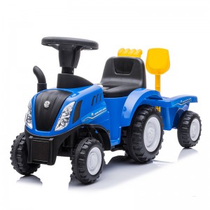 New Holland T7 License Kid Slide Tractor con remolque 9410-658T