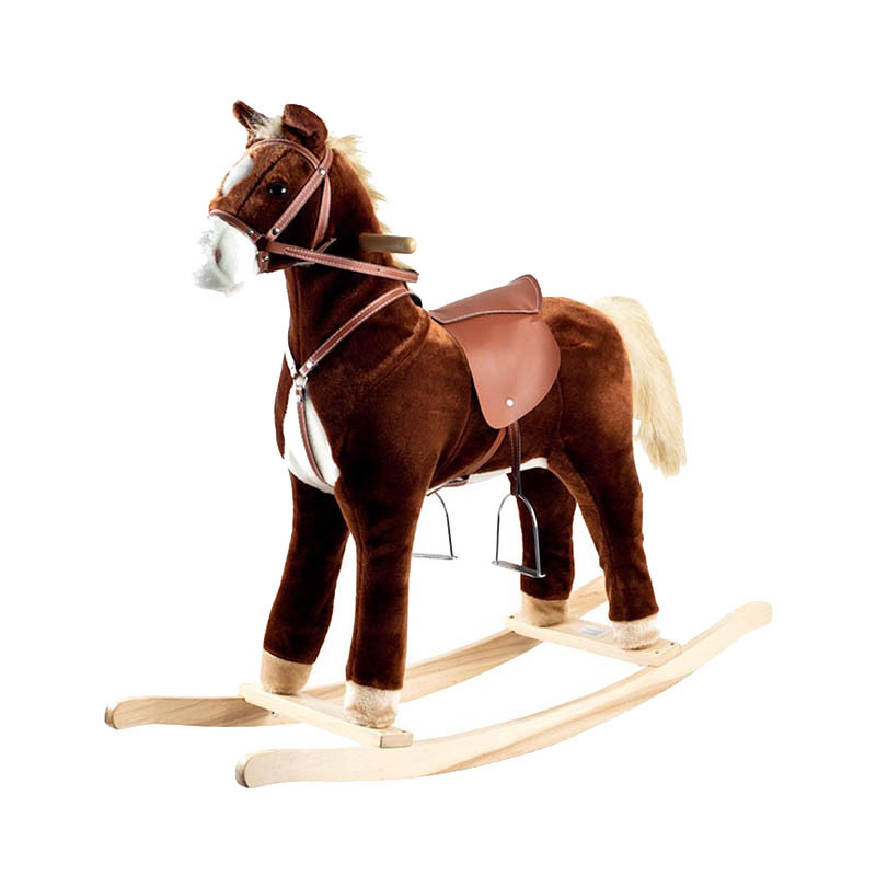 China Cheap price Rocking Wooden Horse - Plush Rocking horse XR3016 – Tera
