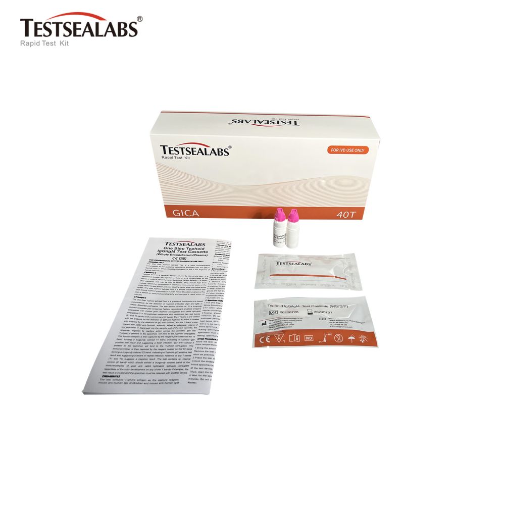 Testsea Disease Test Typhoid IgG/IgM Test
