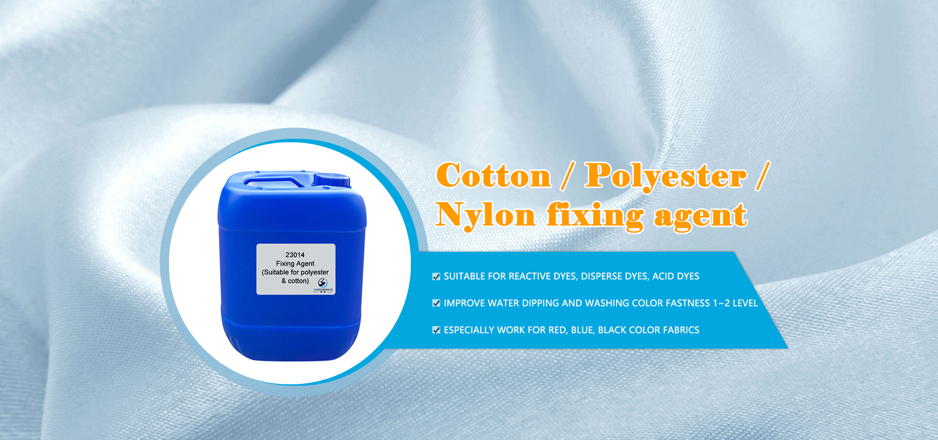 Fixiermittel für Baumwolle/Polyester/Nylon
