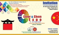 Invitation-Color & Chem Expo yn Lahore op 15-16 juny 2019.