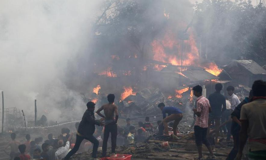 שריפה של מפעל כימיקלים לטקסטיל בנגלדש