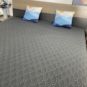 Chinese factory mattress fabric high quality dark grey knitted T515
