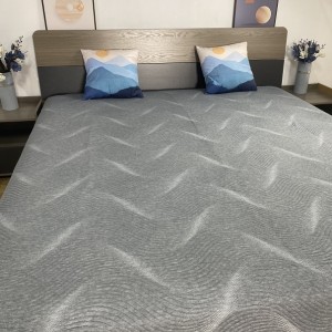 Chinese factory mattress fabric high quality grey knitted fabric T546