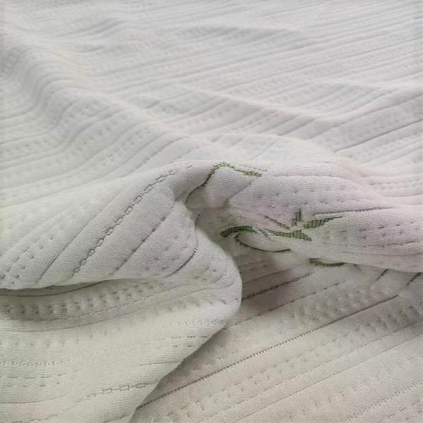 Natural green mattress knitted fabric 100% bamboo/polyester NEW COLLECTION Featured Image