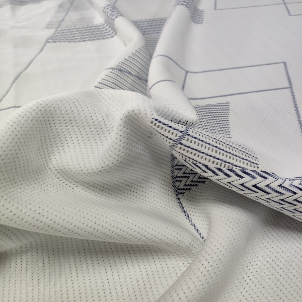 polyester spun yarn geometric mattress knitted fabric pillow case  1