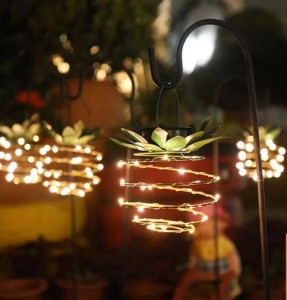 Outdoor Waterproof Fairy String Hanging Lighting Landscape Lantern Lamp Garden Path Yard Decor Led Solar Pineapple Light YL23
