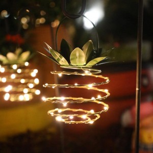 Outdoor Waterproof Fairy String Hanging Lighting Landscape Lantern Lamp Garden Path Yard Decor Led Solar Pineapple Light YL23