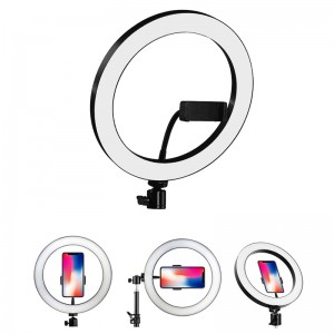 Led ring light 3 Modes Adjustable Cellphone Floor Tripod Live broadcast bracket Makeup Circle fill light 10 inch Selfie beauty R1