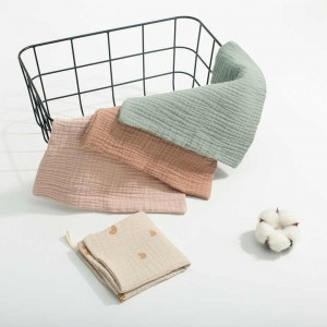 Quickly Dry Hair Drying Turban - Handkerchief Cotton Burp Cloth Soft Absorbent Gauze Kindergarten Washcloth Baby Face cloth Bath Towel – Honest