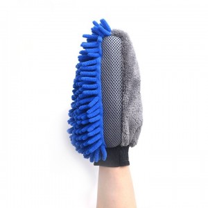 Car Wash Glove Waterproof  Microfiber Chenille Gloves Thick Car Cleaning Mitt Wax Detailing Brush Auto Care Double-faced