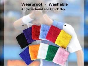 Adjustable Soft Absorption Training Bracers Elastic Wrist Wraps WB-02