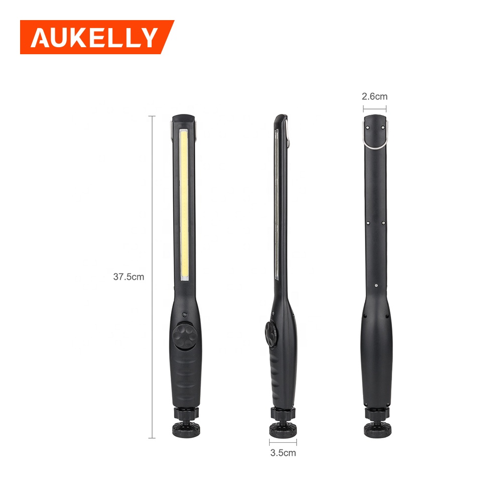 Aukelly cob slim work light usb portable magnetic cob hanging working light linternas geepas rechargeable led flashlight WL8