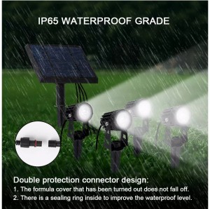 Solar Spot Lights Outdoor Garden Brightest 4-in-1 Landscape Lights Solar Spotlight IP65 Waterproof Spot Light YL03