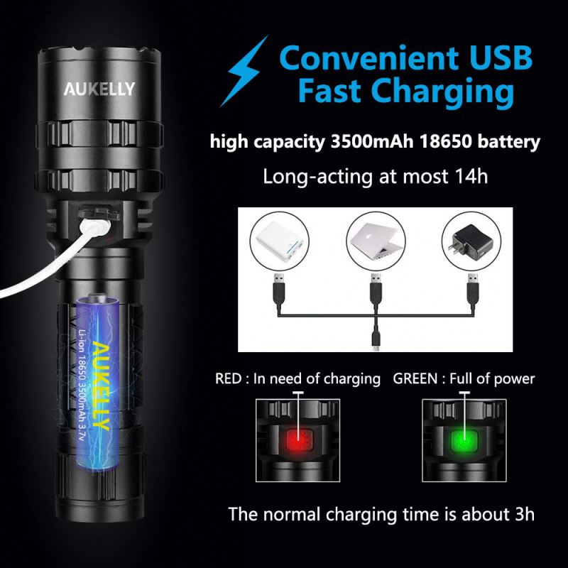 Powerful Tactical diving very bright High Quality Tactical Camping Portable Torch Flash Light H166 detail pictures