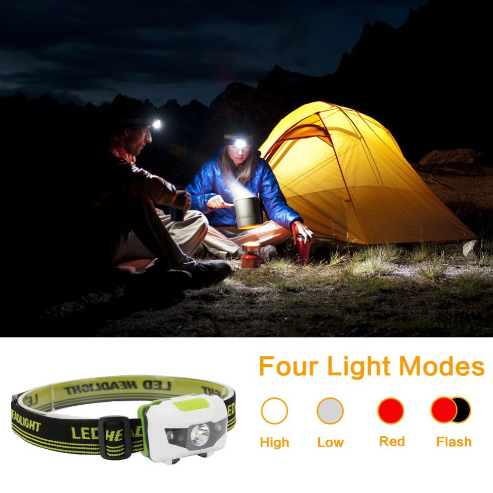 Super Bright 3*3A Adjustable Head Lamp Flashlight 3 Lights Modes Hiking Climbing Hunting Working Waterproof Running HeadLamp HL11