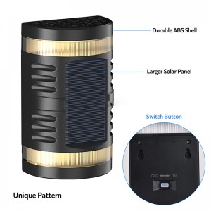 Wholesale Waterproof Solar LED Morden Outdoor Garden Motion Sensor Up Down Solar Wall Lights YL09