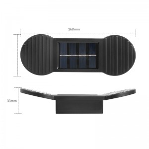 Wholesale Waterproof Solar LED Morden Outdoor Garden Motion Sensor Up Down Solar Wall Lights YL09