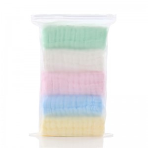 5pcs/lot Muslin 6 layers Cotton Soft Baby Towels Baby Face Towel Handkerchief Bathing Feeding Face Washcloth Wipe burp cloths CM15