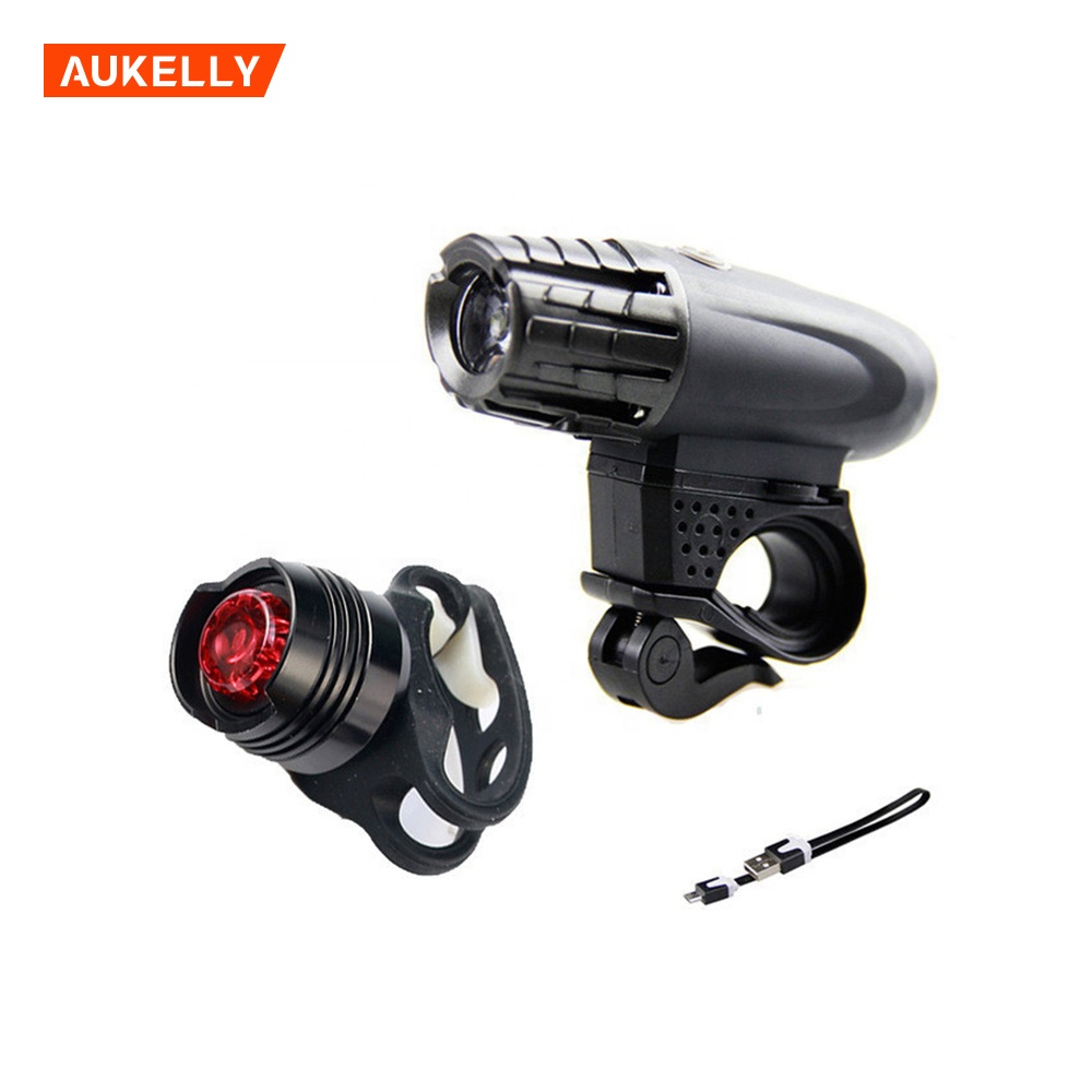 Mount Bike Light Waterproof Cycling Light Built-in Battery Headlight Front And Back lamp bicycle lights usb led rechargeable set B3-5