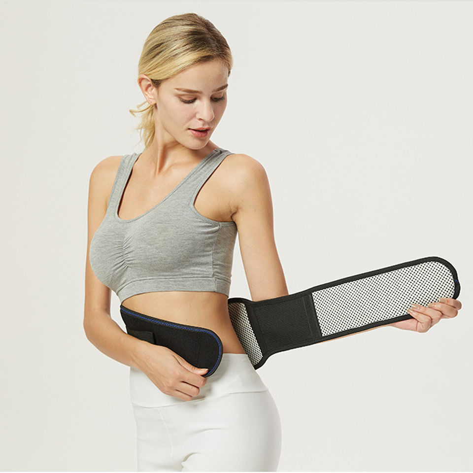 Magnetic Therapy Support Brace Self-Heating  Adjustable Pain Relief Back Waist Support Lumbar Brace Belt SB-09 Featured Image