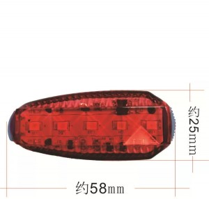 Drita e paralajmërimit të sigurisë USB të natës Drita e biçikletës Drita LED e çantës së shpinës Mini Drita e pasme e biçikletës me kapëse B59-B