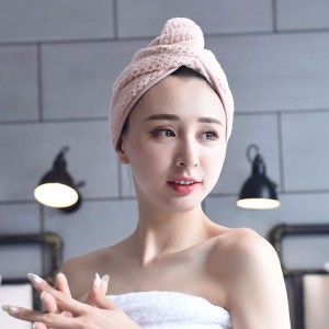Quick Drying Microfiber Shower Cap Magic Hair Fast Drying Dryer Towel Bath Hat Dry Hair Cap Quick Drying Soft Turban Dry Bonnet HT3