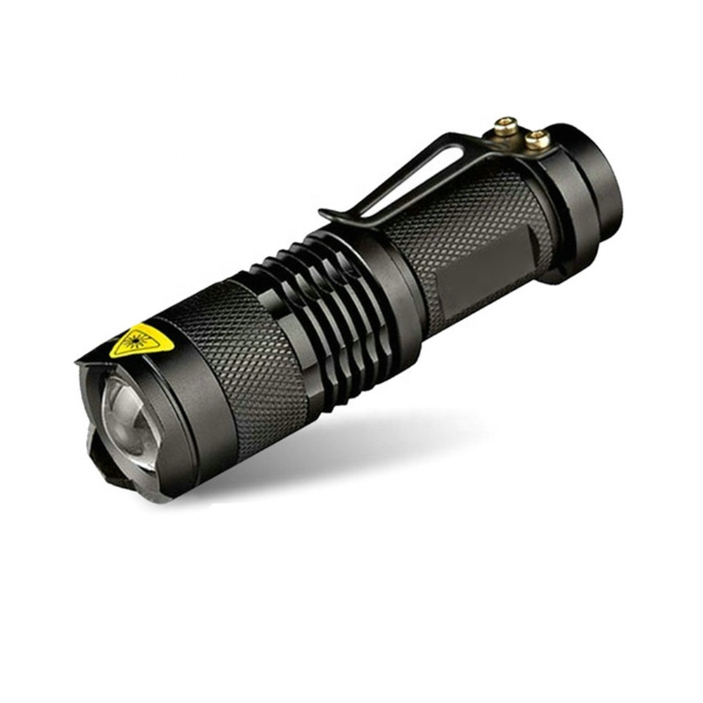 Portable Zoomable Keychain Torch 300LM Aluminum alloy 3 Modes Lanterna lumitact g700 tactical flashlight bulk