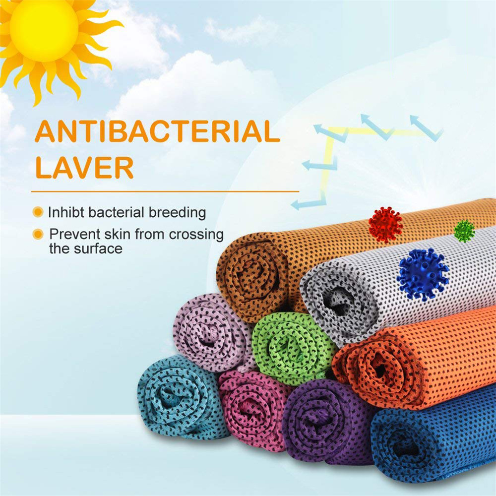 Microfiber Sport Towel Rapid Cooling Ice Face Towel Outdoor Sport Quick-Dry Ice Towels Summer Enduring Instant Chill Towel T-03 Featured Image