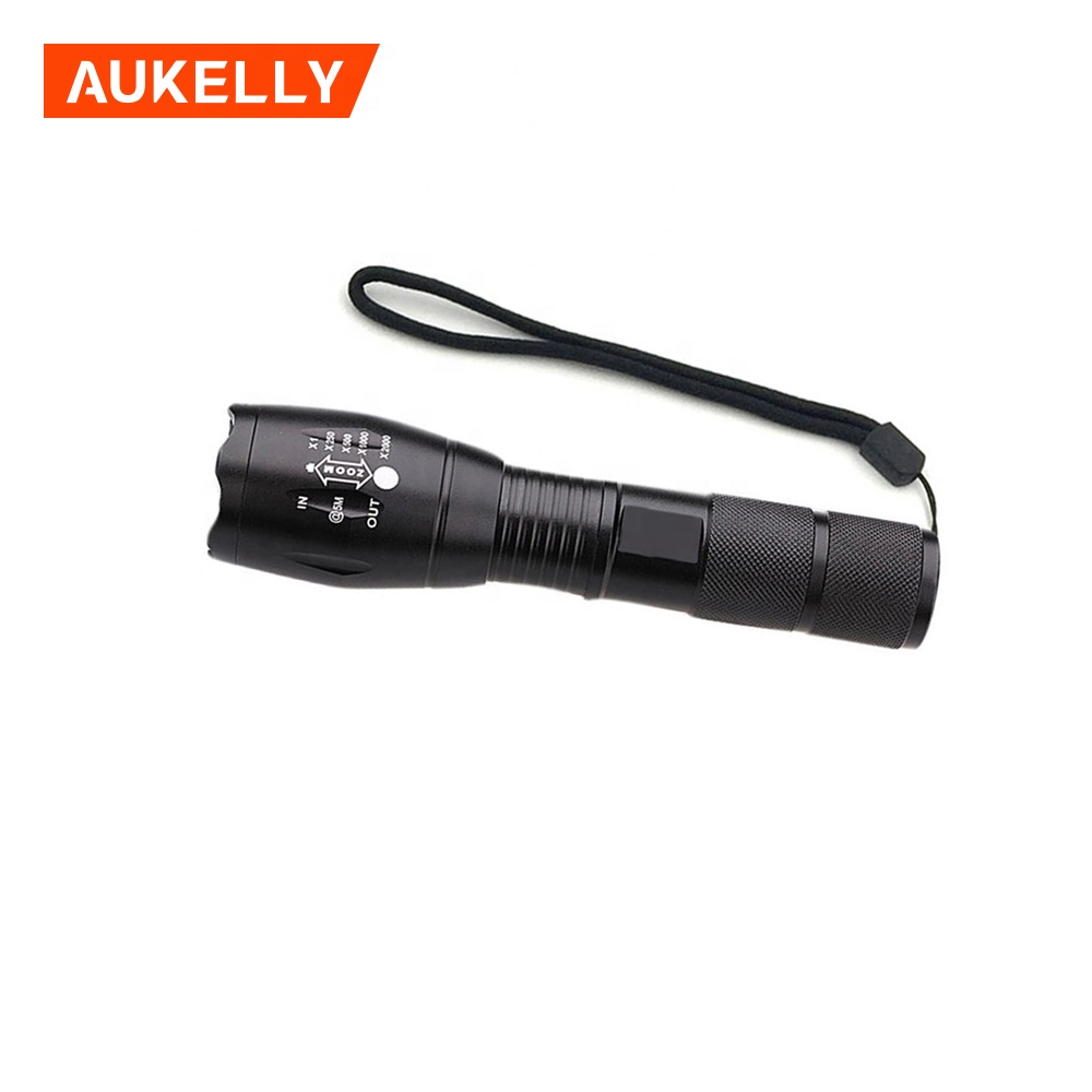 Zoomable 5 Mode XML T6 Led Torchlight high power Hunting Flashlight Rechargeable Flashlight