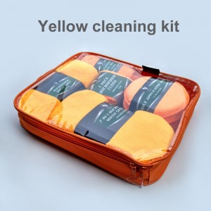 Car Cleaning Kit Wash Supplies Microfiber Towel Detailing Wheel Brush Waxing Sponge Combination Car Cleaning Tools CT21