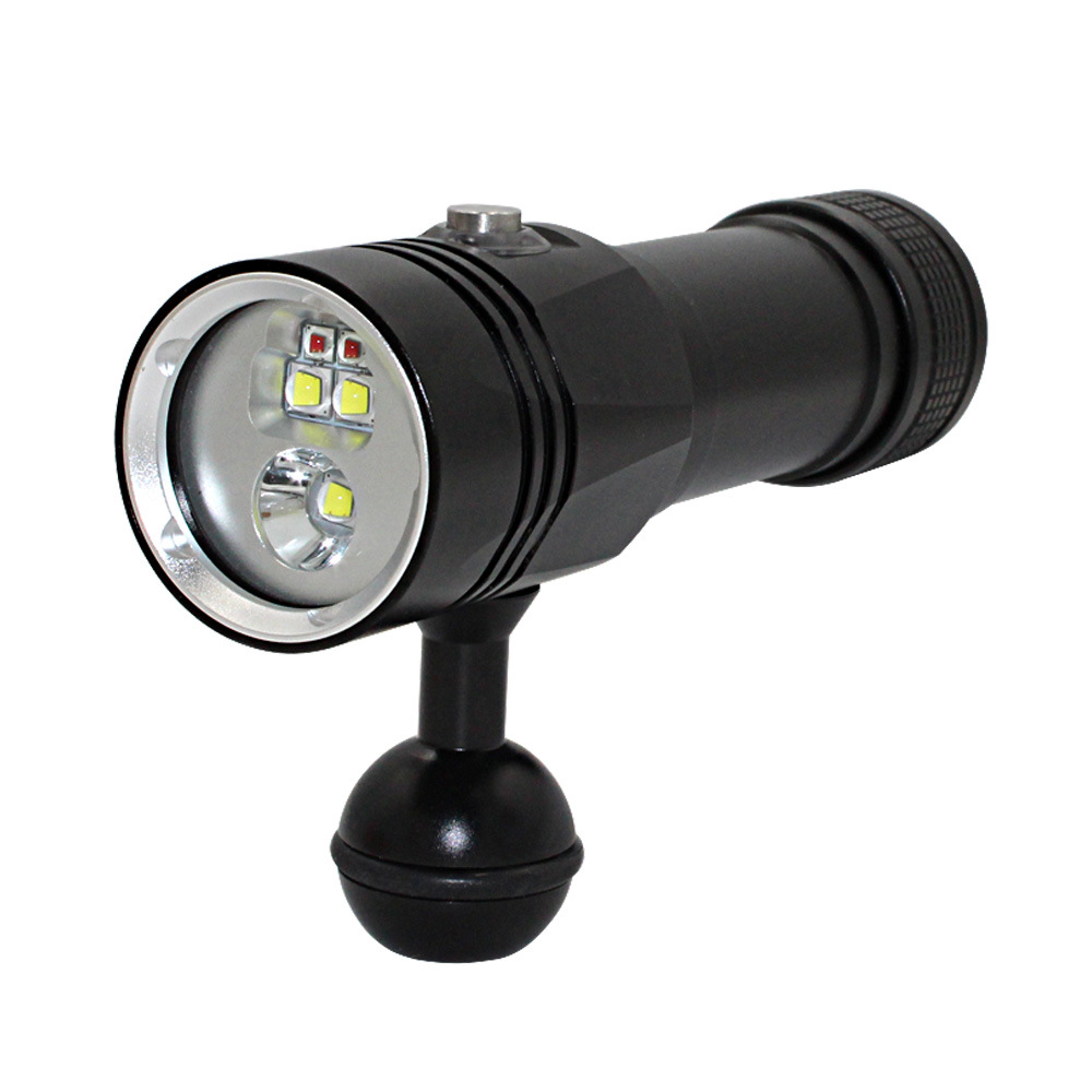 1500 Lumens Underwater Photography Flashlight Flashlight ho an'ny Diving Photography 500 lumens tactical flashlight