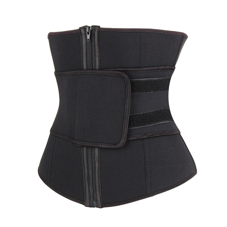 Trimmer Waist Trainer Body Shaper Double Compression Latex Sticker Cincher Slimming Tummy Belts WS-19 Featured Image
