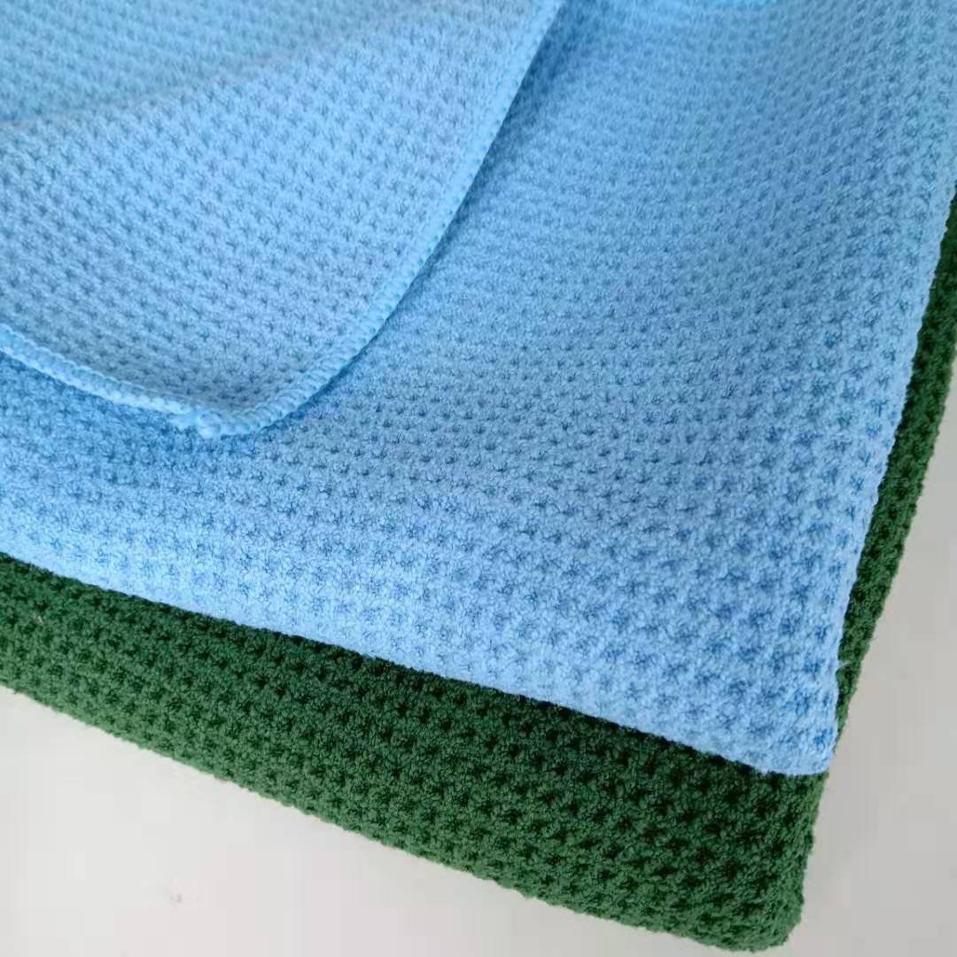 Microfiber waffle towel for car glass care kitchen cleaning towel CT-06