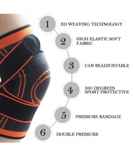 Knee Brace for Men&Women Knee Support Protection outdoor Sports Bondage for Joint Pain Relief Compression Knee Pads KS-07