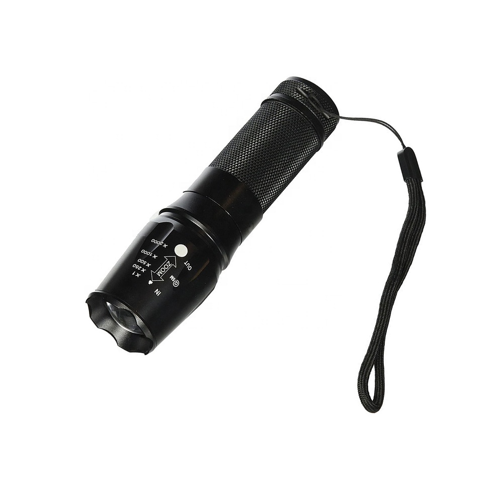 LED 5 Modes Zoomable Handheld Emergency Flashlight H12