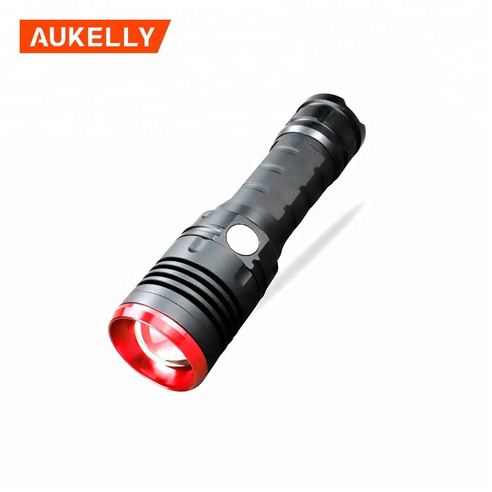 Aukelly High power USB charge 1km torch light H63