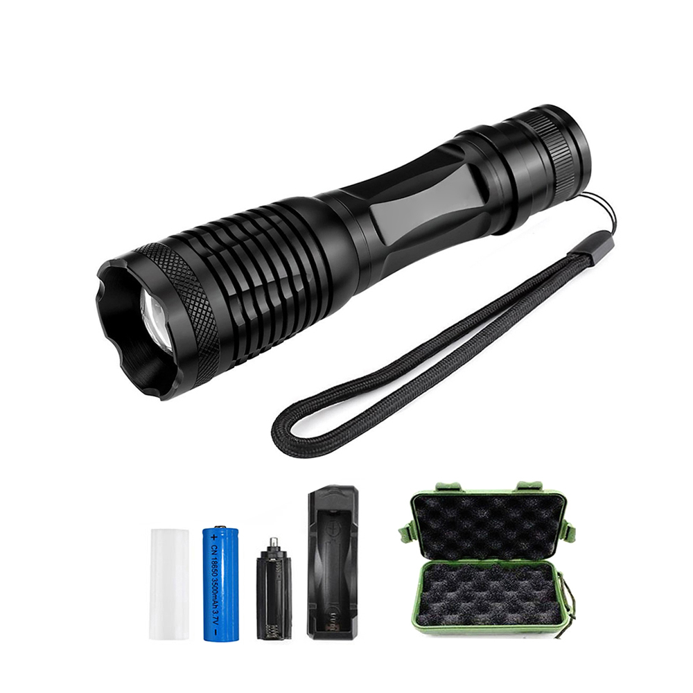 LED linternas waterproof torcia XML T6 1000Lumen rechargeable 18650 taschenlampe torch light lighttra power flashlight case H16