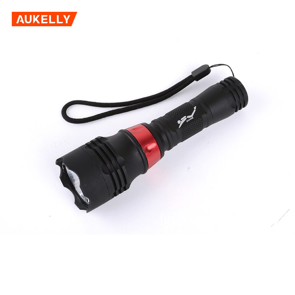T6 Mini LED Lamp Adjustable Zoom Focus Torch Waterproof light Fishing Camping Riding Underwater Diving Flashlight D19