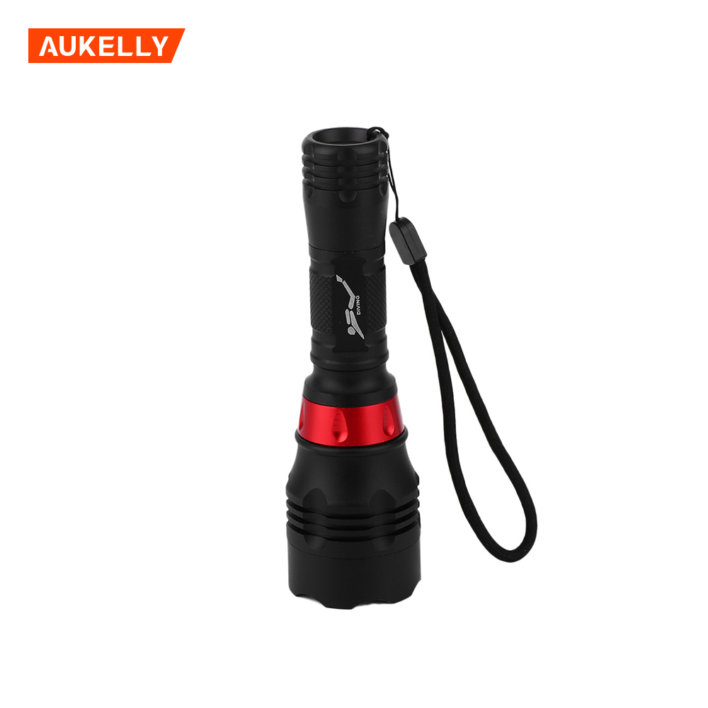 T6 Mini LED Lamp Adjustable Zoom Focus Torch Waterproof light Fishing Camping Riding Underwater Diving Flashlight D19