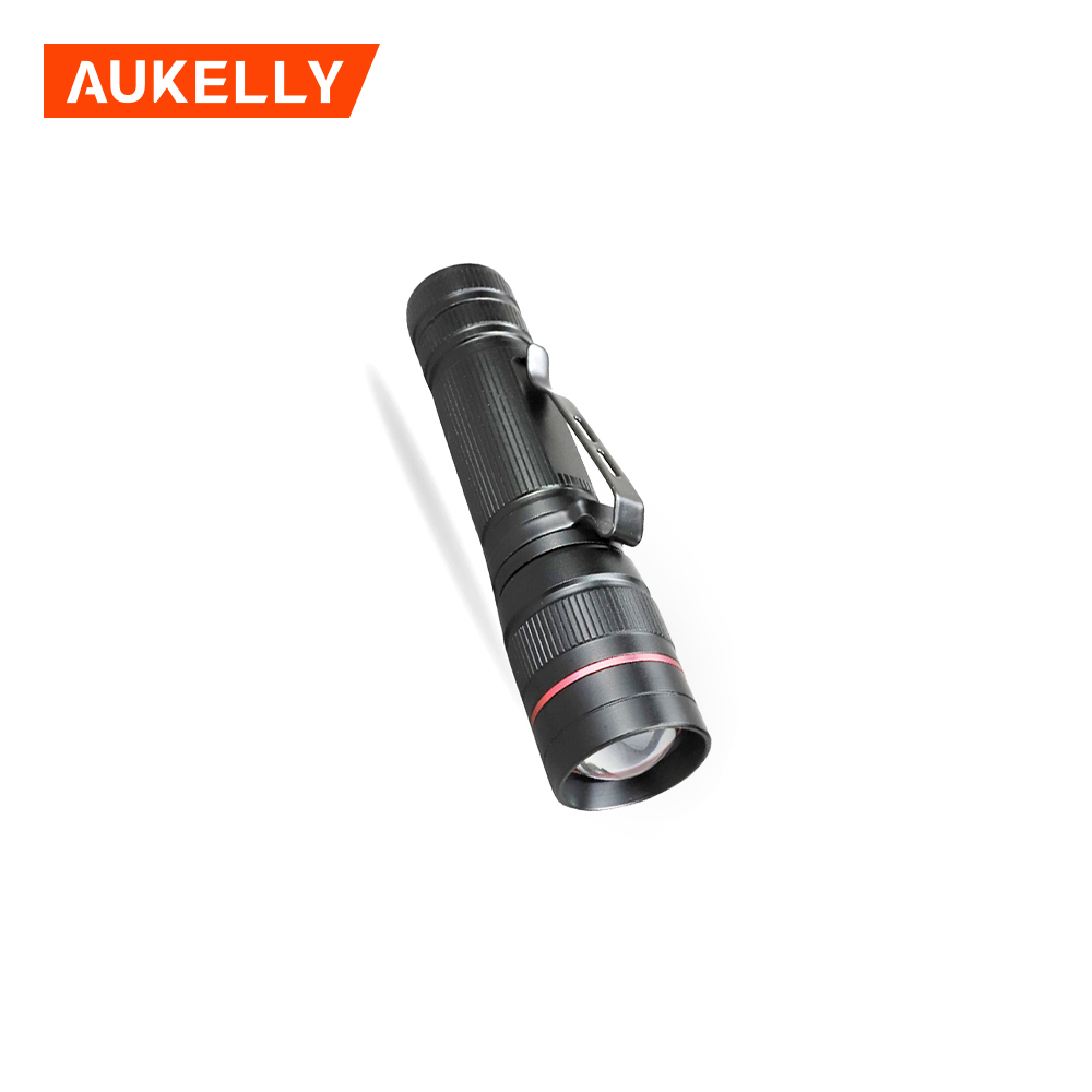 Aukelly Portable Rechargeable LED Flashlight Outdoor Aluminum gem torch