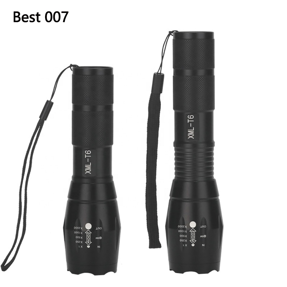 Outdoor 1000 Lumen Zoom Waterproof Tactical Flashlight H8