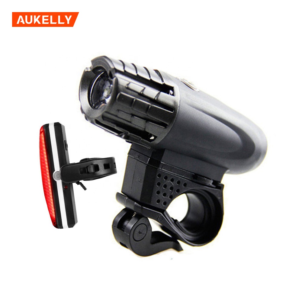 MTB Bike accessories Super Bright Waterproof Bicycle Headlight Taillight USB Rechargeable Cycle set bike lights front and back B3-2