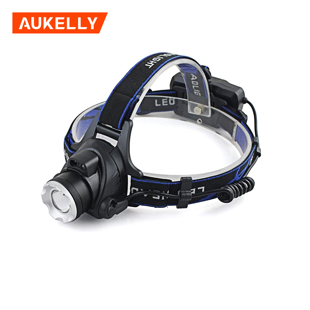 Aukelly 2018 IP65 Zoomable Ir sensor led headlamp ultra bright sensor led head light